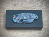 Kizer Cutlery Ki4488AC1 Sheepdog Knives Chris Conaway c01c Clutch Lock Flipper Knife 3.15" S35VN Black Stonewashed Sheepsfoot Blade, Nebula FatCarbon Handles, AXIS/Crossbar Lock