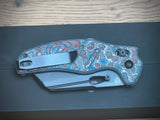 Kizer Cutlery Ki4488AC1 Sheepdog Knives Chris Conaway c01c Clutch Lock Flipper Knife 3.15" S35VN Black Stonewashed Sheepsfoot Blade, Nebula FatCarbon Handles, AXIS/Crossbar Lock