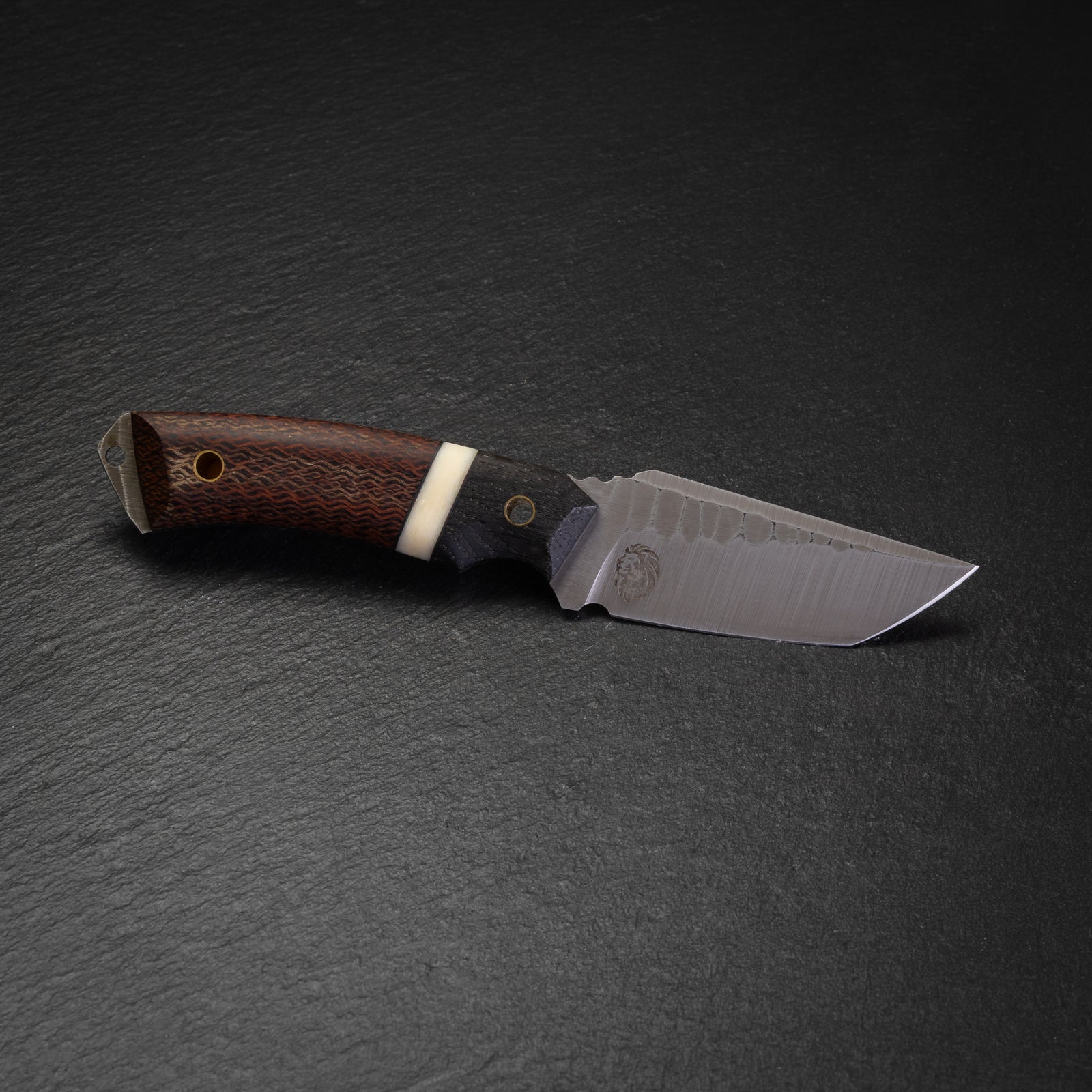 Exclusive "Lyons Blade" Tanto - Magnacut/Bog Oak, Bone and Burlap Micarta