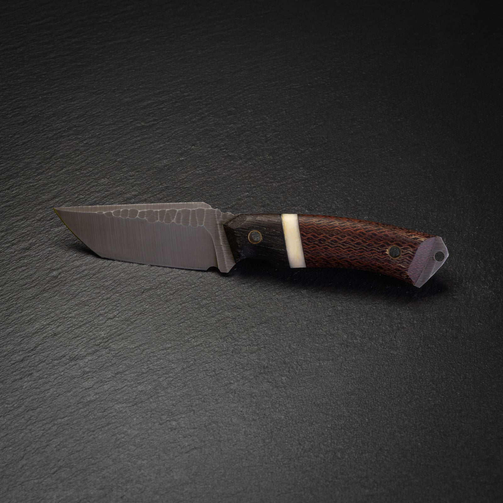 Exclusive "Lyons Blade" Tanto - Magnacut/Bog Oak, Bone and Burlap Micarta